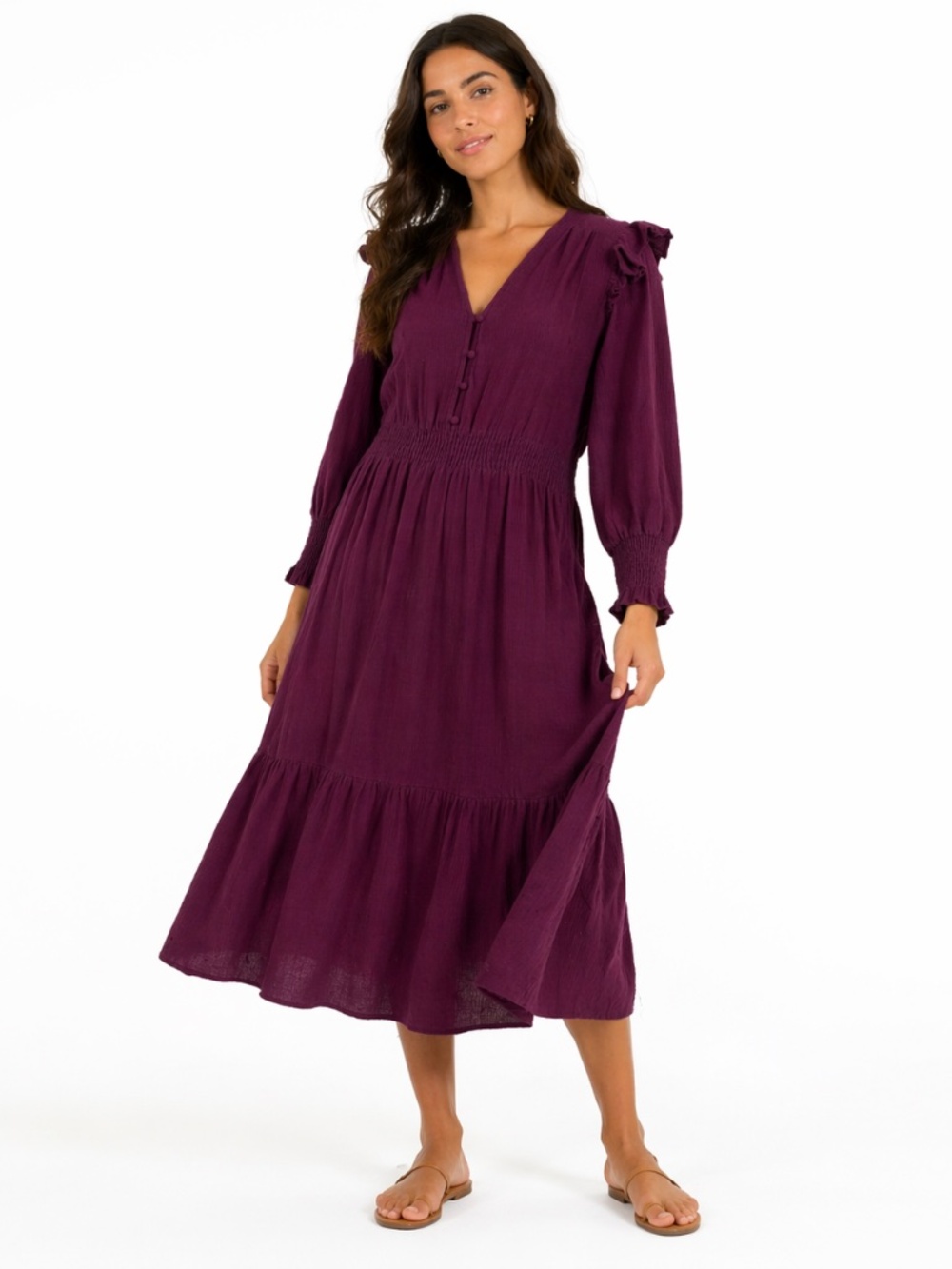 Banjanan - Tiered Ruffle Midi Dress